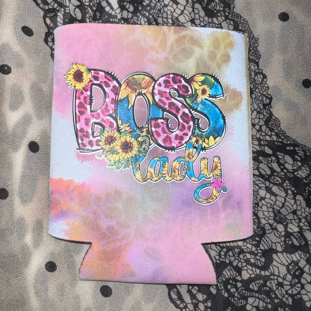 Handmade Koozie • Boss Lady